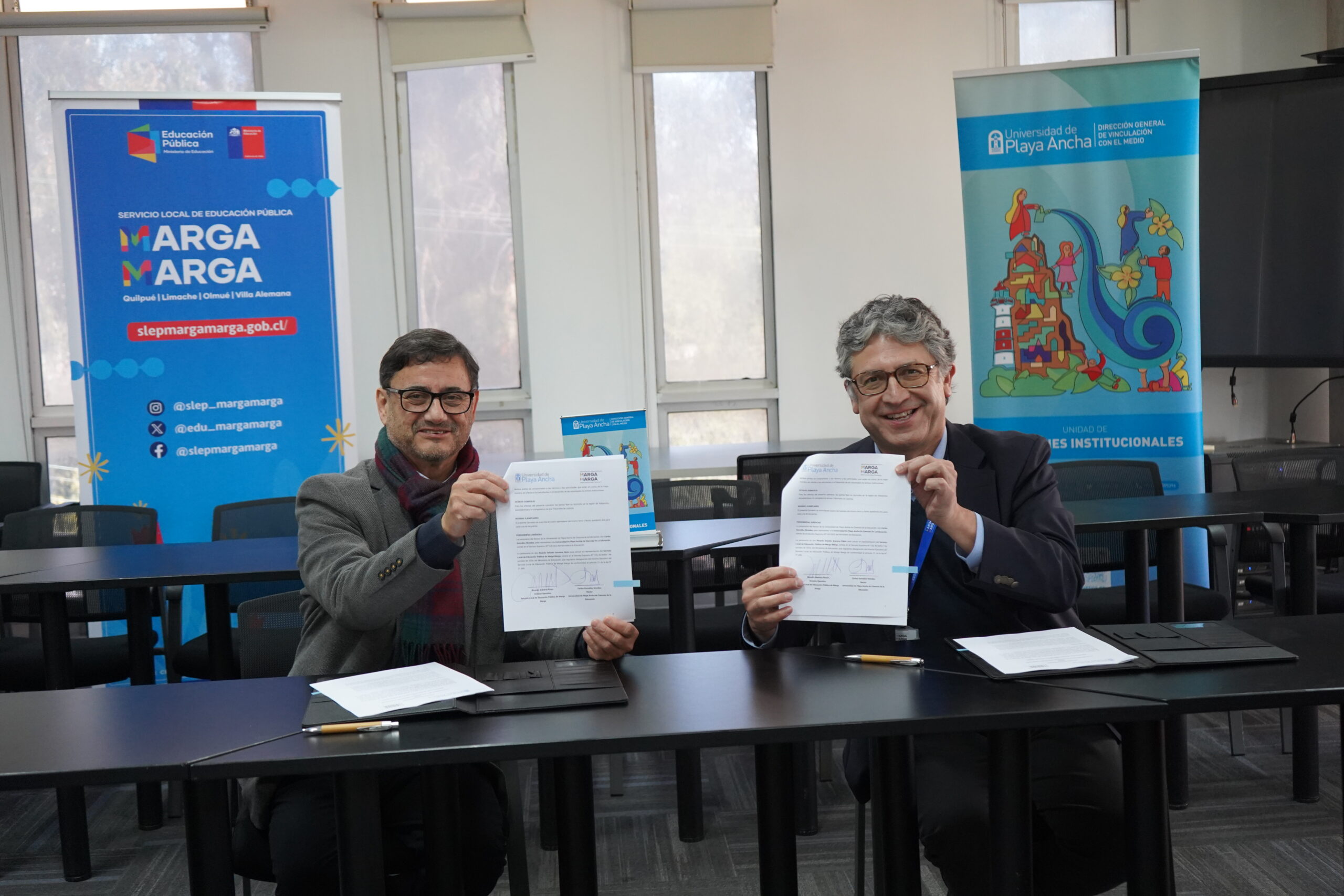 UPLA y SLEP Marga Marga firman alianza para fortalecer la nueva educación pública de la Región