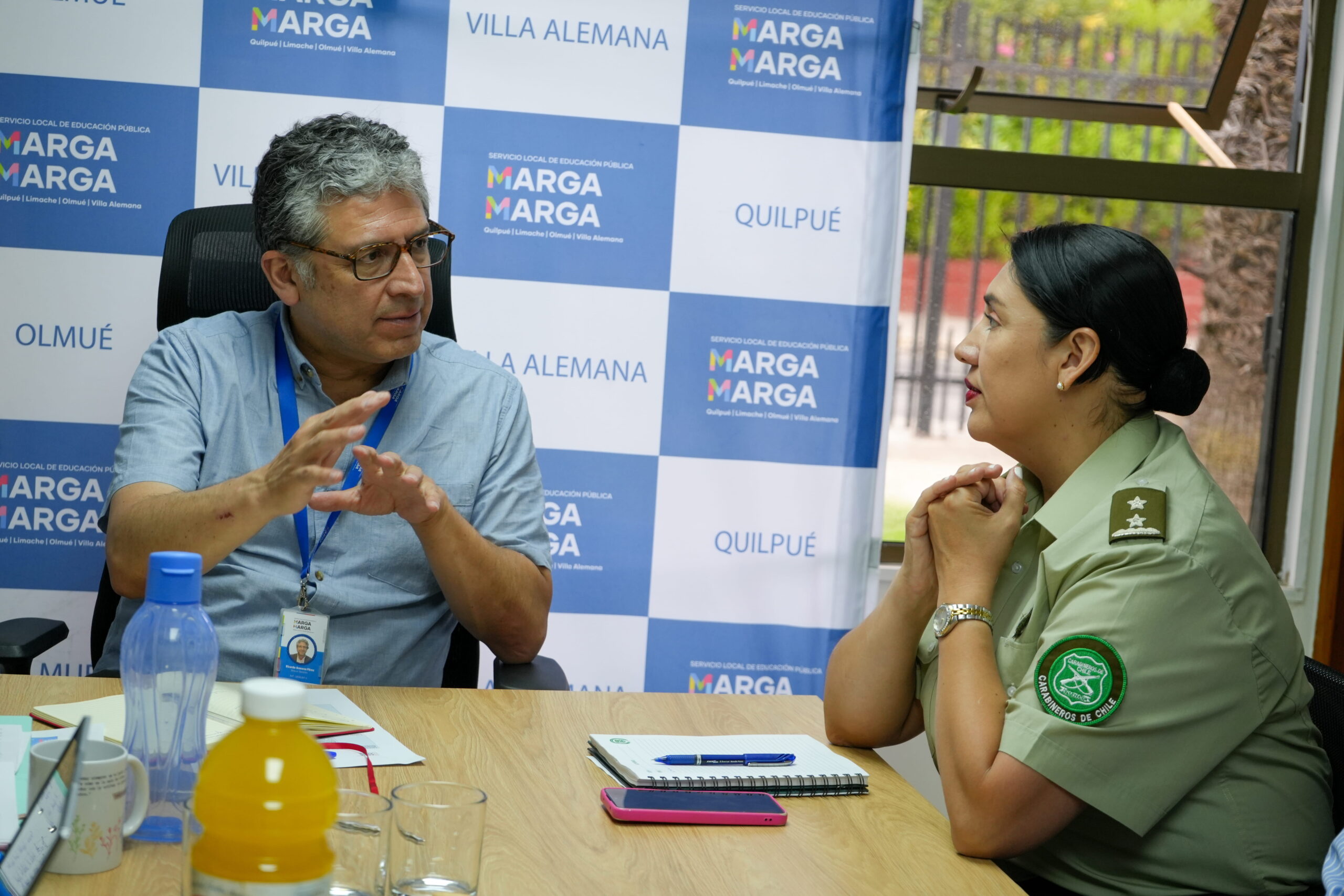 SLEP Marga Marga y Carabineros refuerzan Plan de Seguridad para resguardar establecimientos educacionales de la provincia