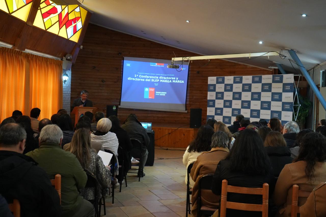 Liderazgo e inclusión marcan la Primera Conferencia de Directoras y Directores del SLEP Marga Marga